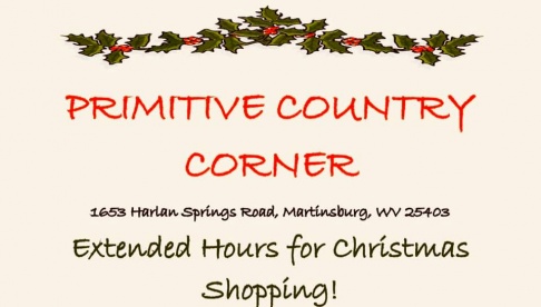 Primitive Country Corner Christmas Storewide Sale