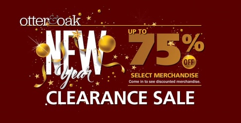 Otter and Oak New Year Clearance Sale